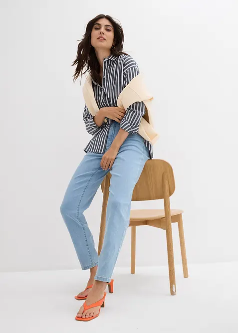 Džíny Mom se strečem, High Waist, bonprix