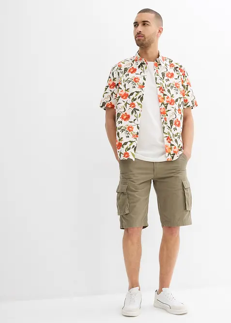 Cargo bermudy z čisté bavlny, Relaxed Fit, bonprix