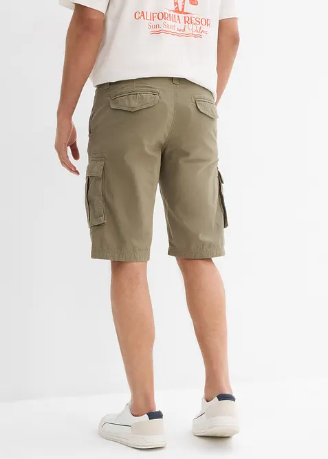 Cargo bermudy z čisté bavlny, Relaxed Fit, bonprix