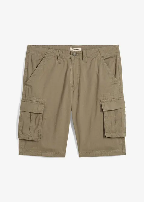Cargo bermudy z čisté bavlny, Relaxed Fit, bonprix