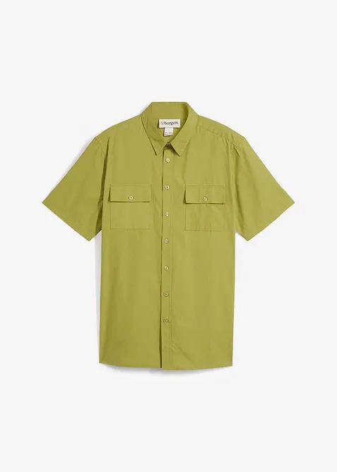 Košile z čisté bavlny, krátký rukáv, bonprix