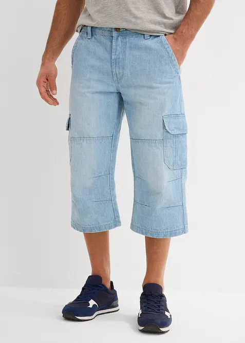 3/4 strečové cargo džíny Regular Fit, Straight, bonprix