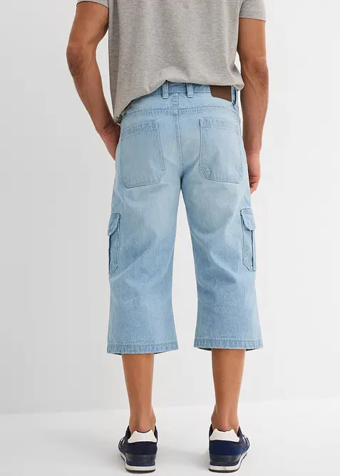 3/4 strečové cargo džíny Regular Fit, Straight, bonprix