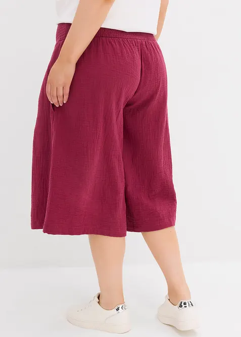 Capri kalhoty z měkk&eacute;ho mu&scaron;el&iacute;nu, bonprix