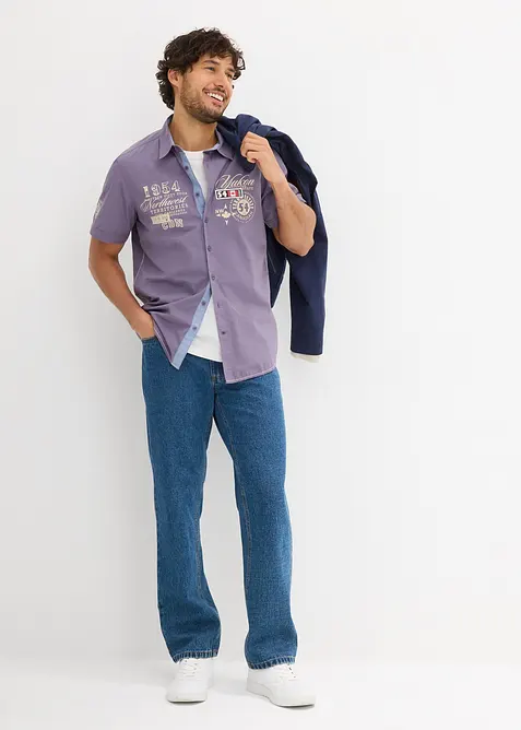 Košile s krátkým rukávem a potiskem, bonprix