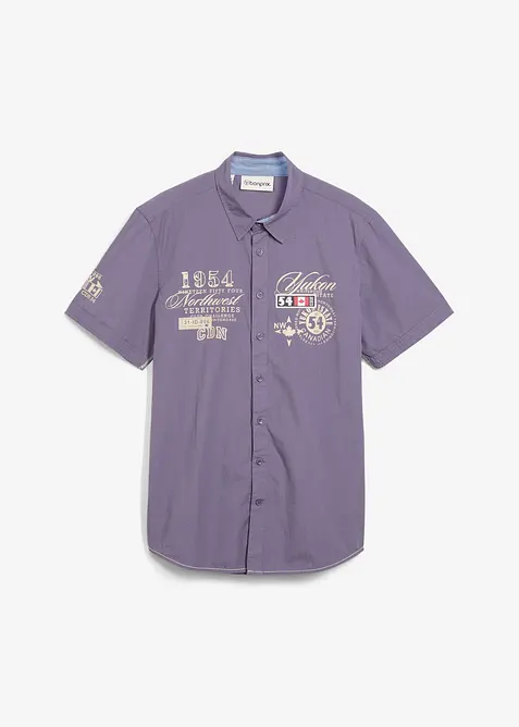 Košile s krátkým rukávem a potiskem, bonprix