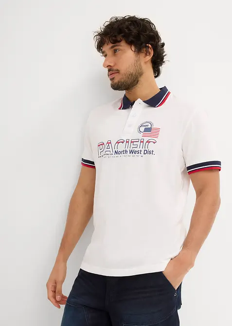 Pólo tričko z čisté organické bavlny, krátký rukáv (2 ks v balení), bonprix