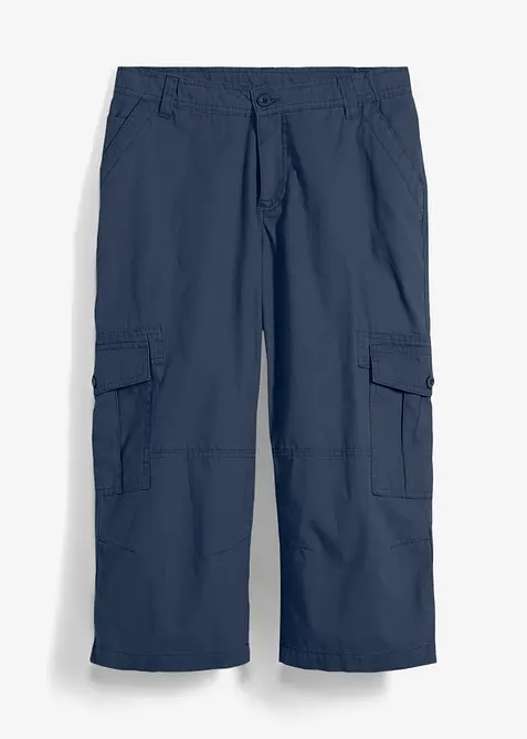 3/4 kalhoty z čisté bavlny, Loose Fit, bonprix