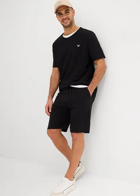 Tričko a úpletové bermudy (2dílná souprava), z čisté organické bavlny, bonprix