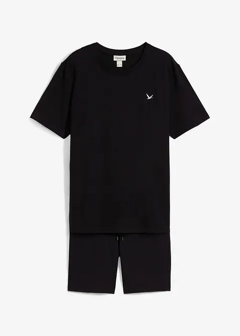 Tričko a úpletové bermudy (2dílná souprava), z čisté organické bavlny, bonprix