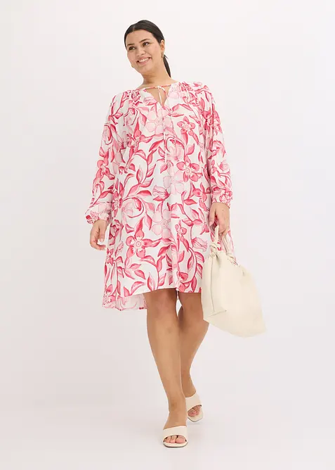 Tunikov&eacute; &scaron;aty ze spl&yacute;vav&eacute; visk&oacute;zy s potiskem, bonprix