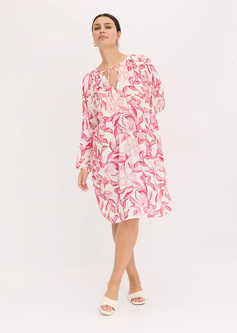 Tunikov&eacute; &scaron;aty ze spl&yacute;vav&eacute; visk&oacute;zy s potiskem, bonprix