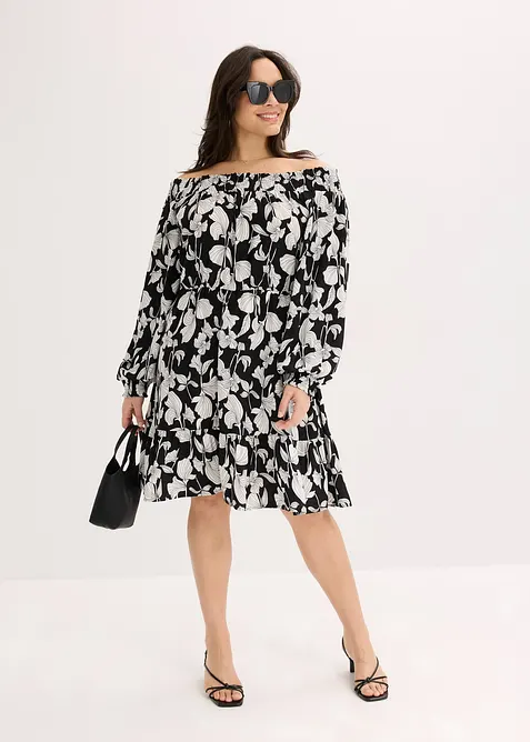 Carmen šaty s potiskem, bonprix