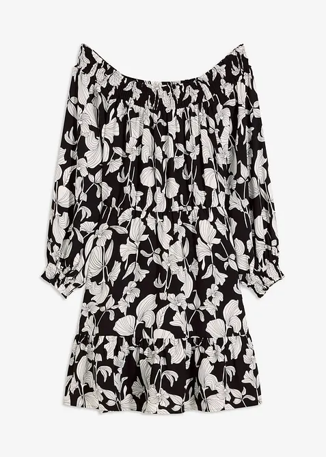 Carmen šaty s potiskem, bonprix