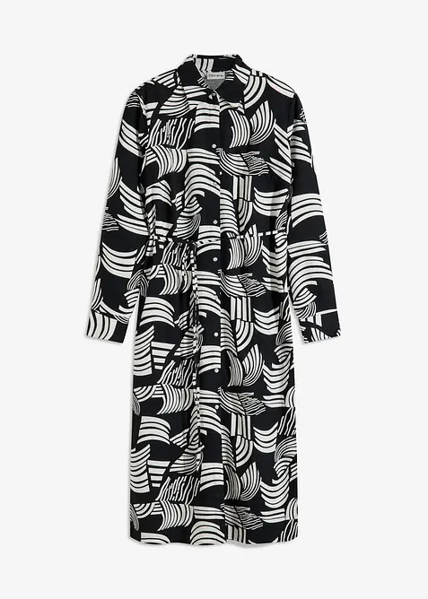 Halenkové šaty z lehké lněné směsi, bonprix