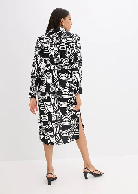 Halenkové šaty z lehké lněné směsi, bonprix