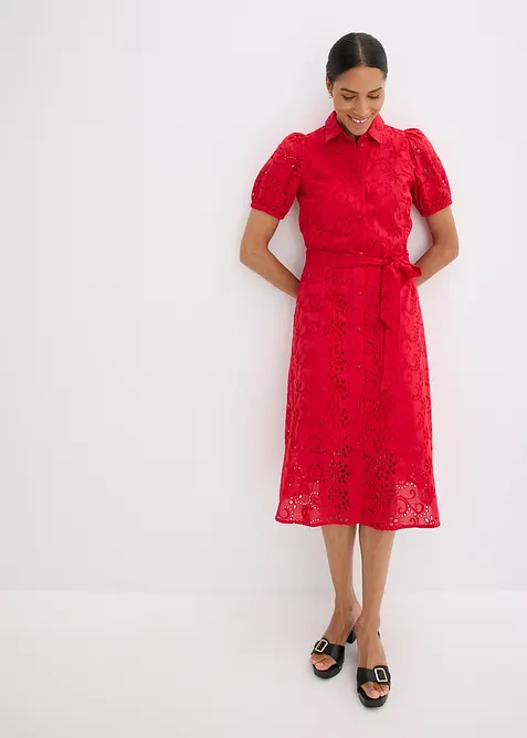 Halenkov&eacute; &scaron;aty s d&iacute;rkovanou v&yacute;&scaron;ivkou, z čist&eacute; bavlny, bonprix