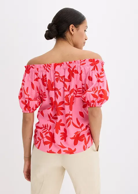 Carmen halenka z jemné viskózové směsi s potiskem, bonprix