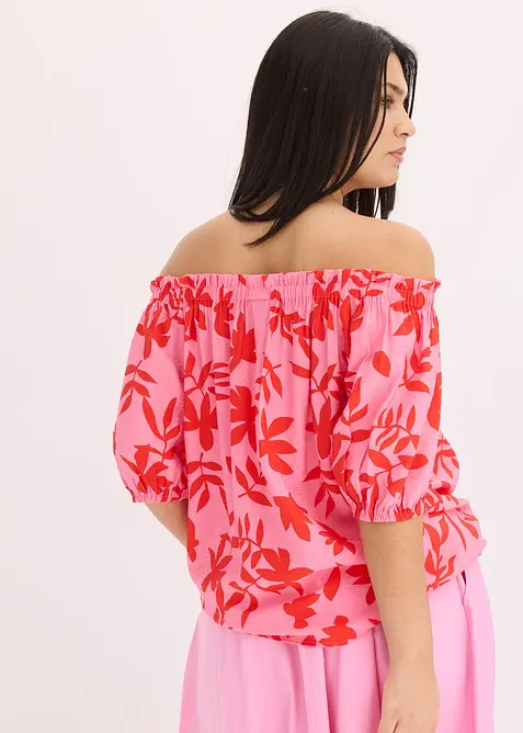 Carmen halenka z jemné viskózové směsi s potiskem, bonprix