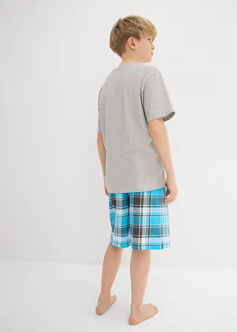 Krátké pyžamo s měkkou organickou bavlnou (4dílná souprava), bonprix