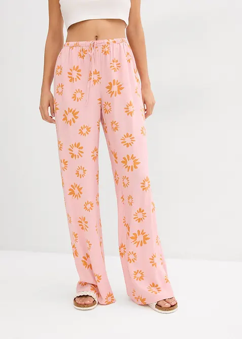 Kalhoty bez zapínání, z měkké viskózy, bonprix