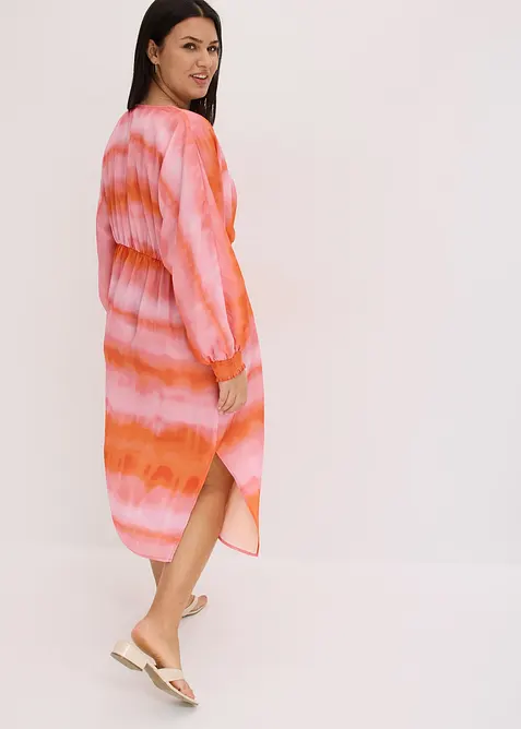 Sat&eacute;nov&eacute; midi &scaron;aty s batikovan&yacute;m potiskem, bonprix