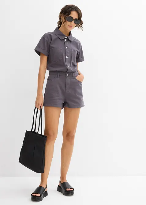 Krátký overal z čisté bavlny, bonprix