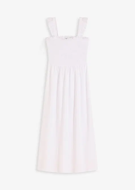 Žerzejové šaty s ozdobným žabičkováním, bonprix