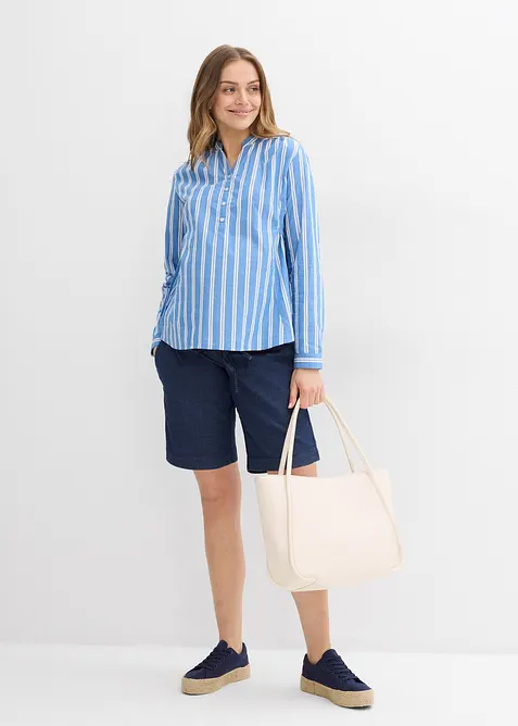 Těhotenské šortky z lehkého strečového denimu, bonprix