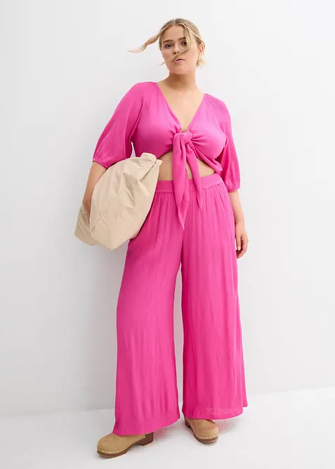 Halenkov&eacute; triko ze spl&yacute;vav&eacute; visk&oacute;zy, bonprix