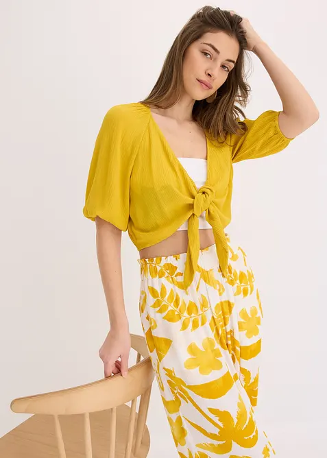 Halenkové triko ze splývavé viskózy, bonprix