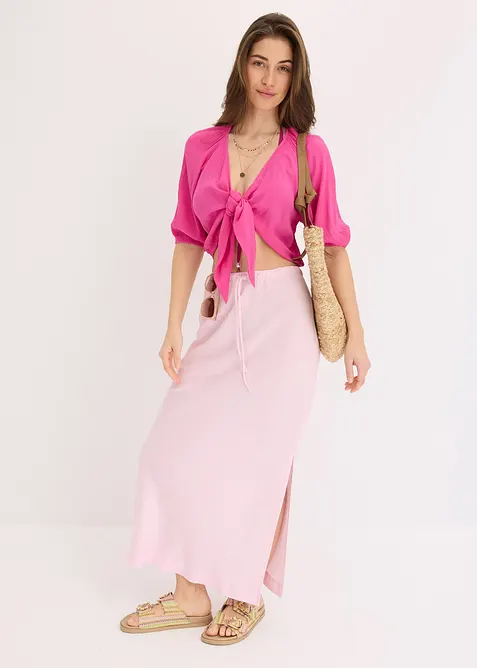 Dlouh&aacute; sukně s rozparkem, bonprix