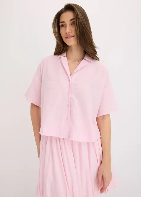 Oversize košilová halenka, bonprix