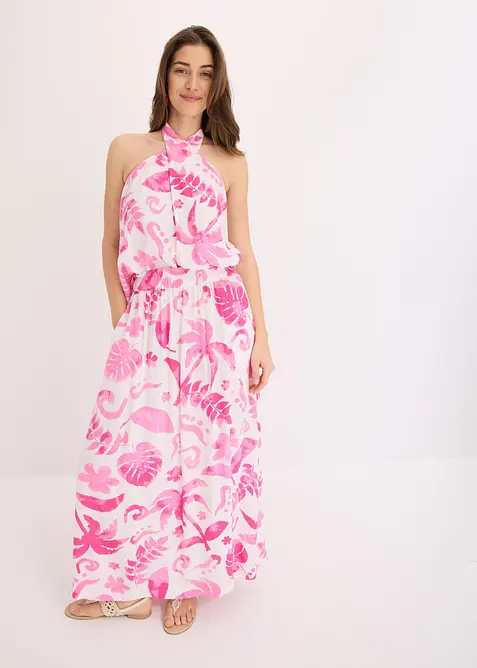 Dlouh&aacute; sukně ze strukturovan&eacute; visk&oacute;zy, bonprix