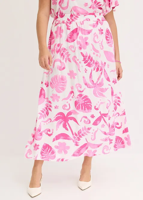 Dlouhá sukně ze strukturované viskózy, bonprix