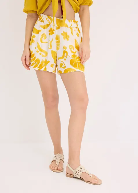 Šortky ze strukturované viskózy, bonprix