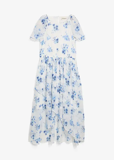 Šifónové šaty ze strukturovaného materiálu se zmačkanou úpravou, bonprix