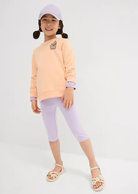 Capri leg&iacute;ny z elastick&eacute; směsi s organickou bavlnou (2 ks v balen&iacute;), bonprix