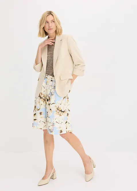 Voln&yacute; blejzr s 3/4 ruk&aacute;vy, z visk&oacute;zy, bonprix