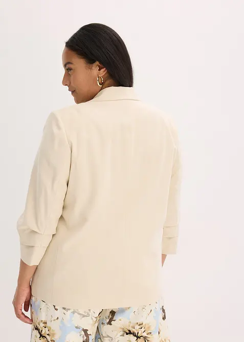 Voln&yacute; blejzr s 3/4 ruk&aacute;vy, z visk&oacute;zy, bonprix