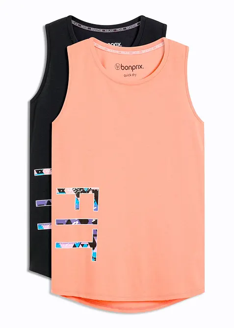 Funkční tričko, rychleschnoucí (2 ks v balení), bonprix
