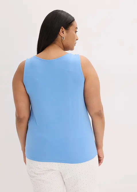 Top s knofl&iacute;kovou li&scaron;tou, bonprix