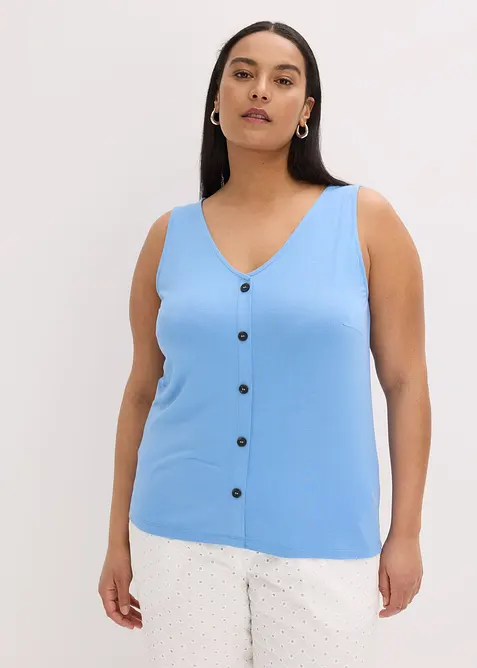 Top s knofl&iacute;kovou li&scaron;tou, bonprix