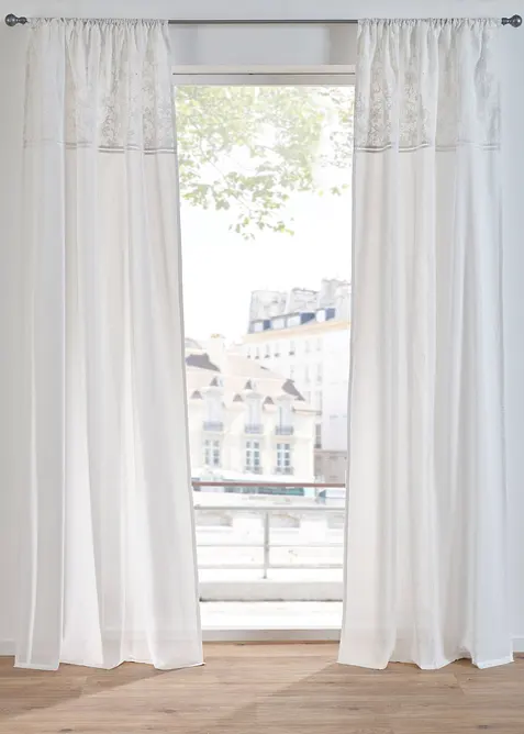 Závěs s výšivkou, organická bavlna (1 ks v balení), bonprix