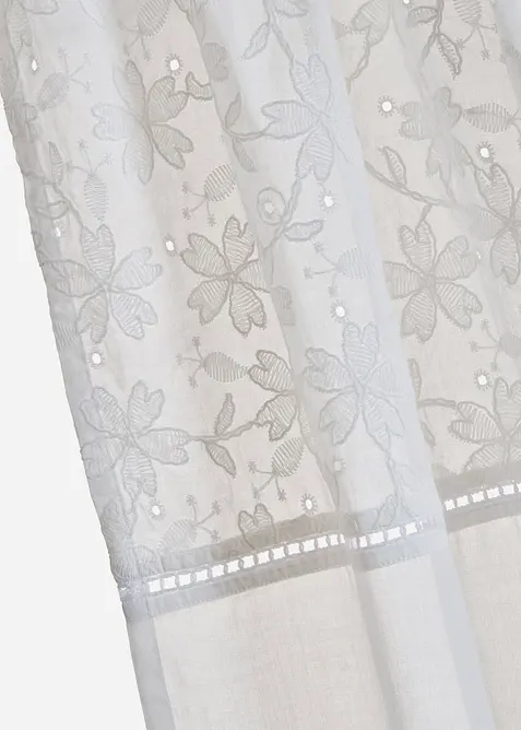 Závěs s výšivkou, organická bavlna (1 ks v balení), bonprix