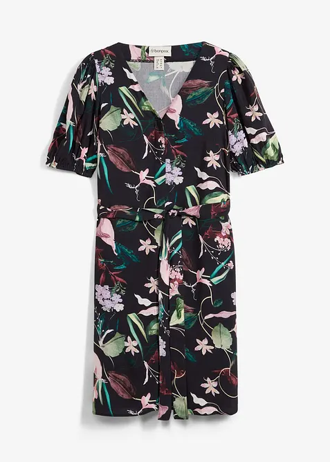 Těhotenské a kojicí halenkové šaty 2 v 1, ze splývavé viskózy, bonprix