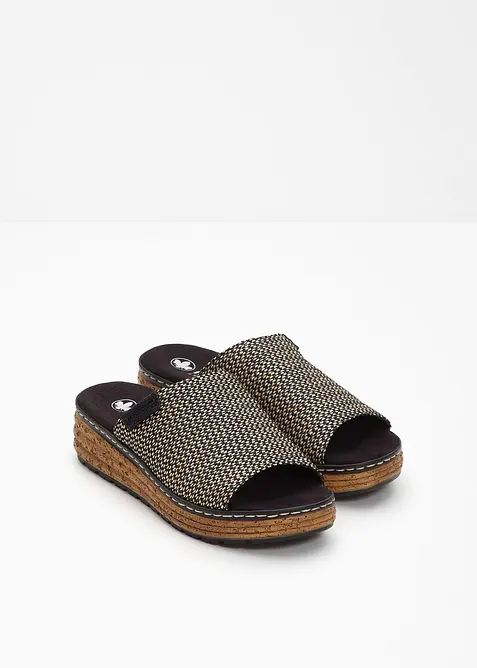 Pantofle na klínku značky Rieker, Rieker