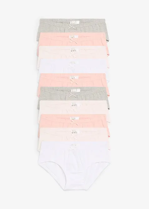 Bokov&eacute; kalhotky s měkkou bavlnou (10 ks v balen&iacute;), bonprix