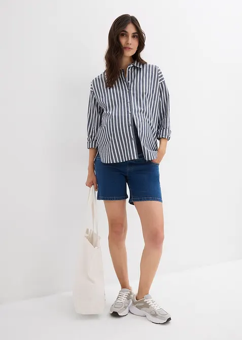 Těhotenské šortky ze strečového bavlněného denimu, bonprix