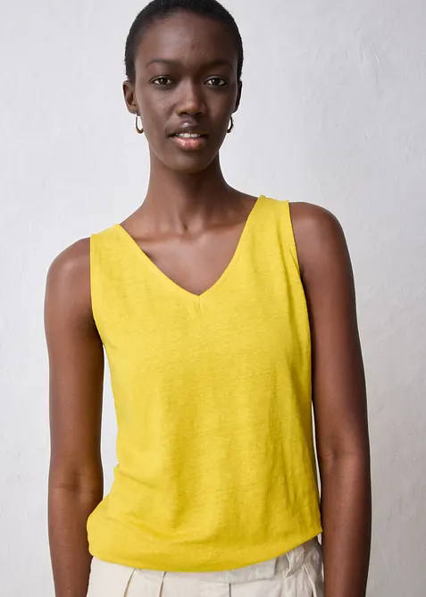 Lněné tílko, bonprix